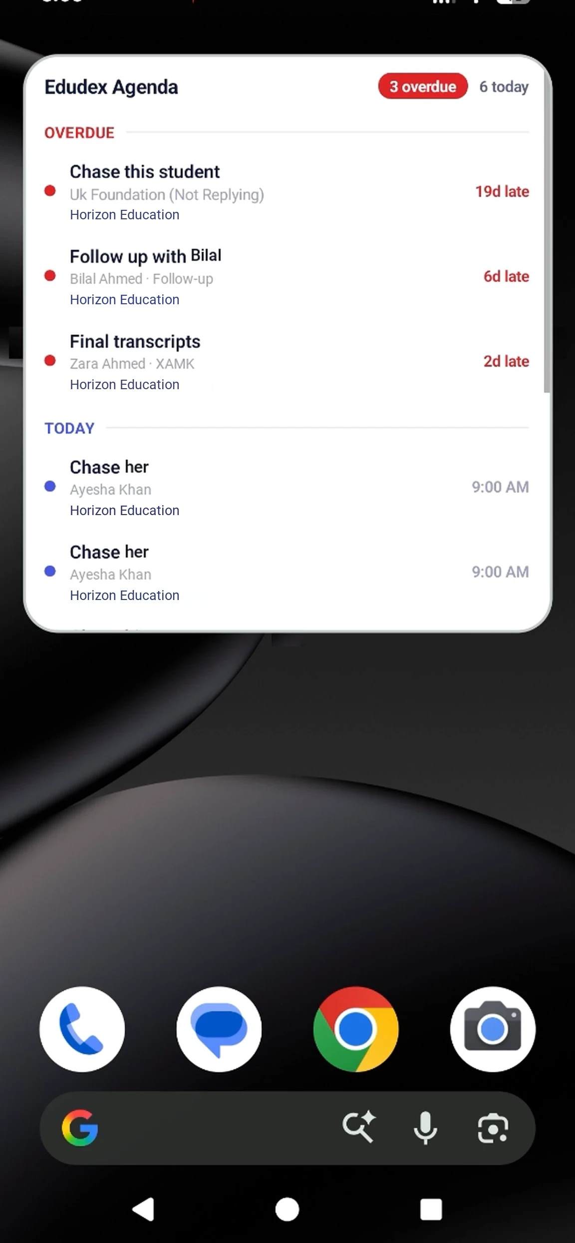 Your day, before you even open the app.